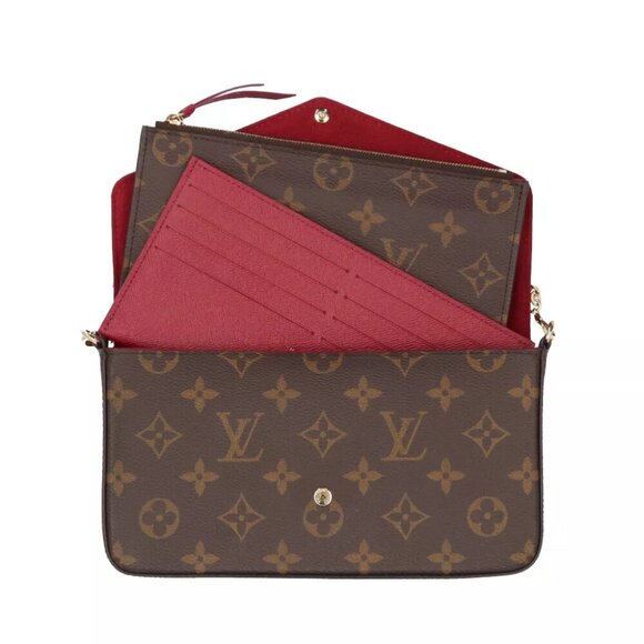 LOUIS VUITTON Shoulder Bag M81896 Monogram canvas Chain Pochette Felice used - Picture 7 of 10